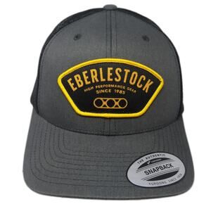Eberlestock Trucker Hat Gray Black Yellow One Size Snapback Performance Gear